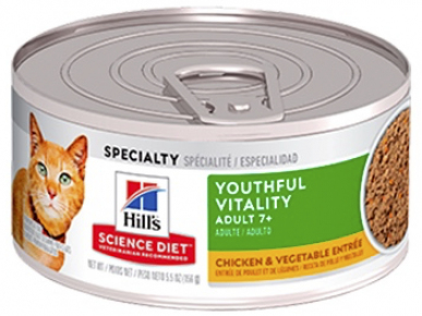 Hill's Science Diet Youthful Vitality Adult Chicken & Vegetables 5,5OZ Youthful Vitality Adult Chicken & Vegetables